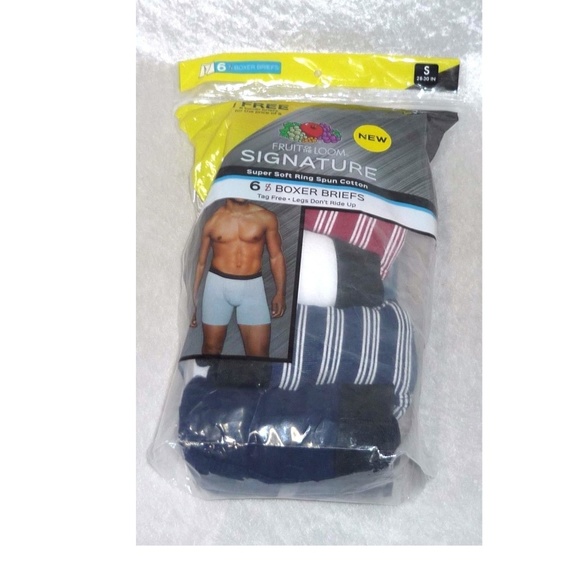 Men's Boxer Briefs Fruit of the Loom 6-pack size-S NEW - Picture 3 of 4